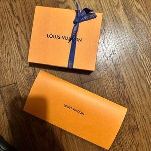 Louis Vuitton Box dust bag and receipt card holder